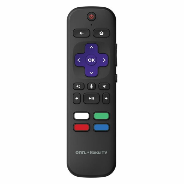 Refurbished 75” Onn. 4K UHD LED Roku Smart TV with Stand and Remote - Image 3