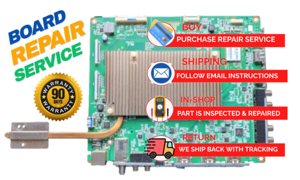 Vizio M80-D3 Y8387278S Main Board Repair (1P-0163X00-6011) | Mail-In Service | 90-Day Warranty