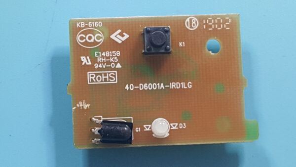 TCL 40-D6001A-IRD1LG Key Controller IR Sensor Board