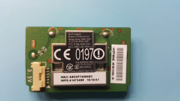 LG EAT61813801 (WN8122E1, 141812220009J R01) Wi-Fi Module