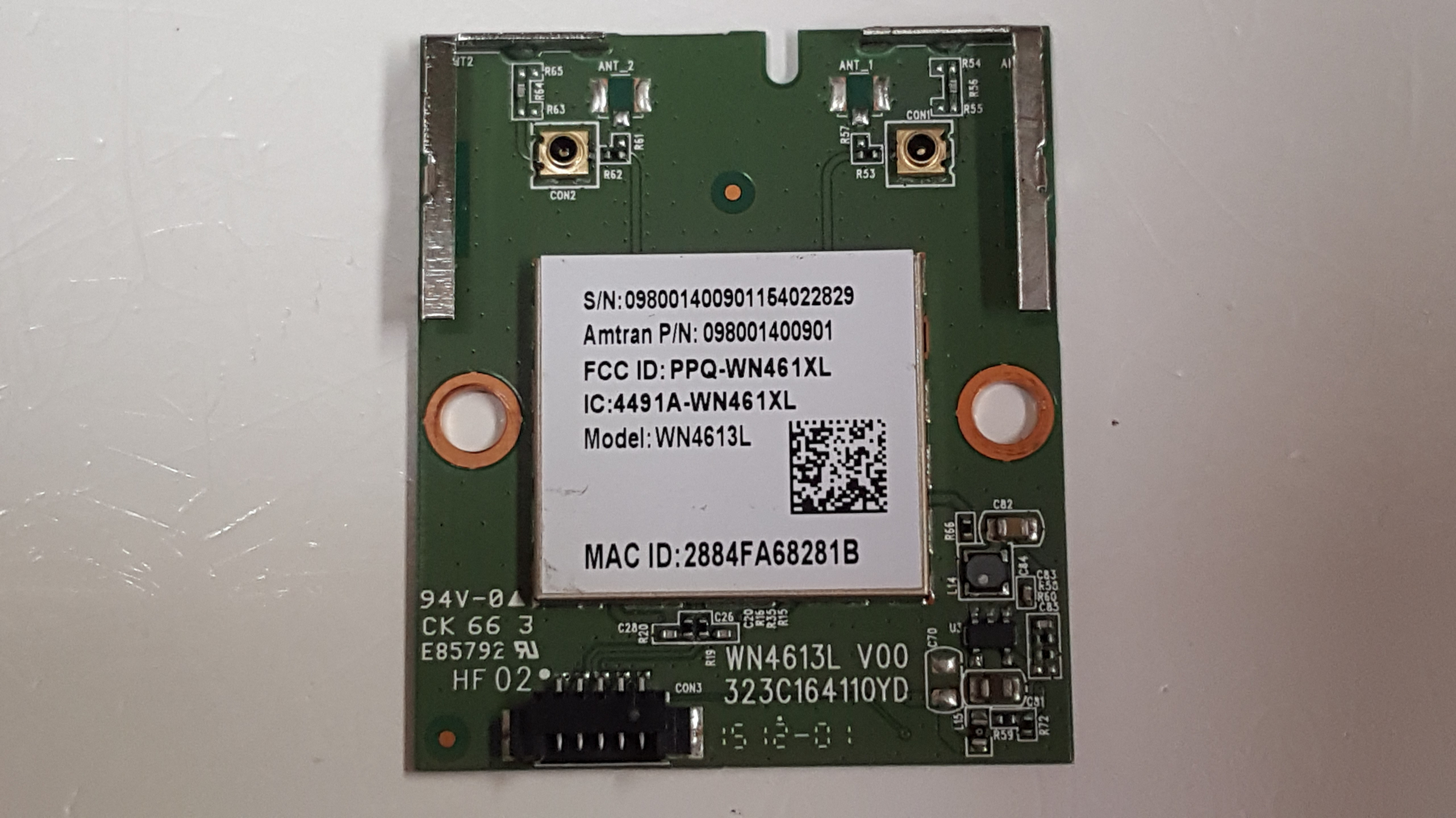 Sharp 9LE98001400900 (WN4613L, 098001400901)  Wi-Fi Module